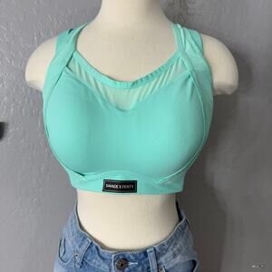 Savage x Fenty Breakthrough High-Impact Sports Bra, Ocean Green, 38D